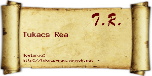 Tukacs Rea névjegykártya